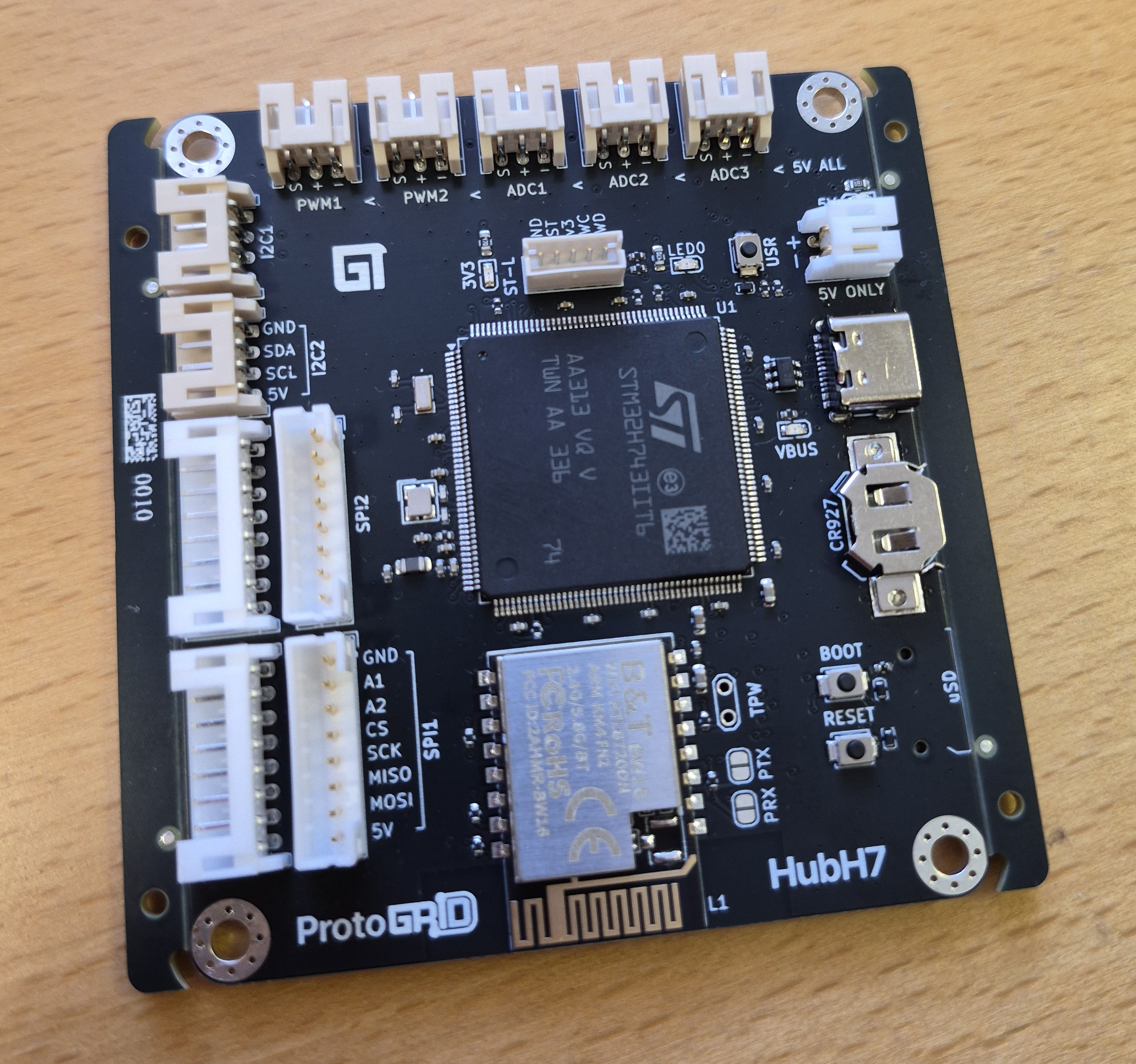 A photo of the ProtoGrid multi-use mesh field board.