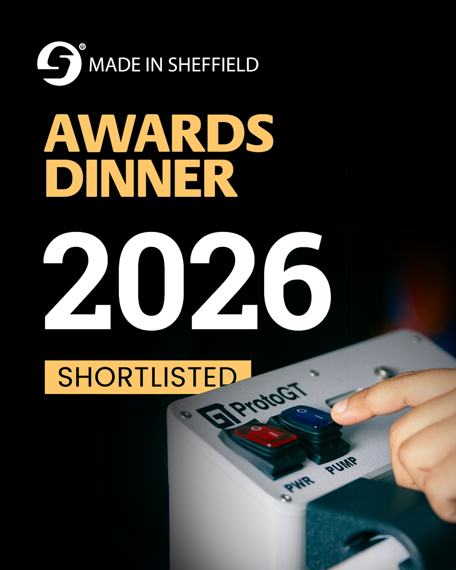 ProtoGT shortlisted for the Made in Sheffield Awards 2026